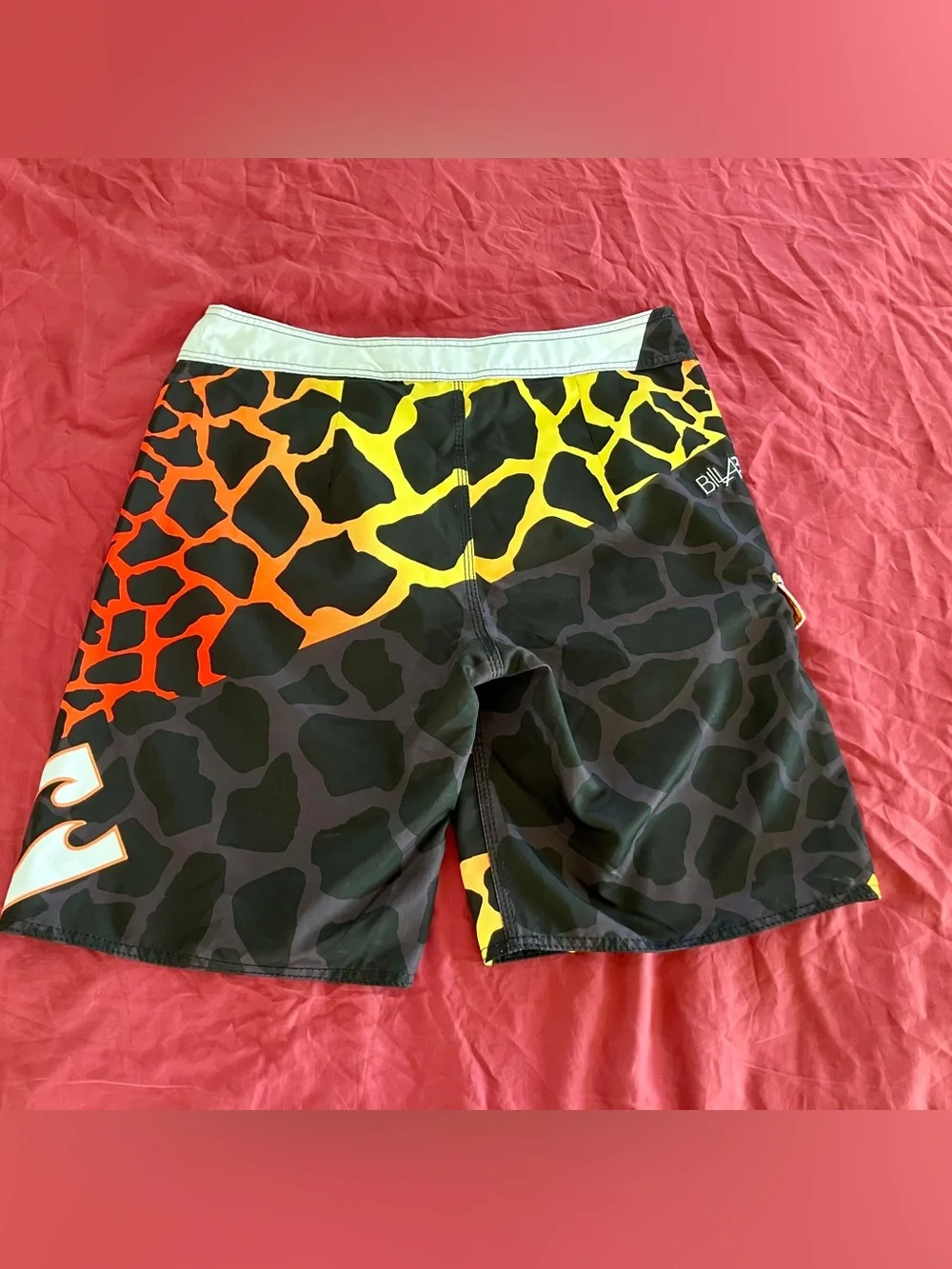 Vintage Taj Burrow Billabong Men's Black Swim Board Shorts; Some Piling-Last Pic